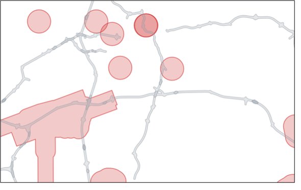 reduced map, only with Bundesautobahnen (highways) and no-fly zones.